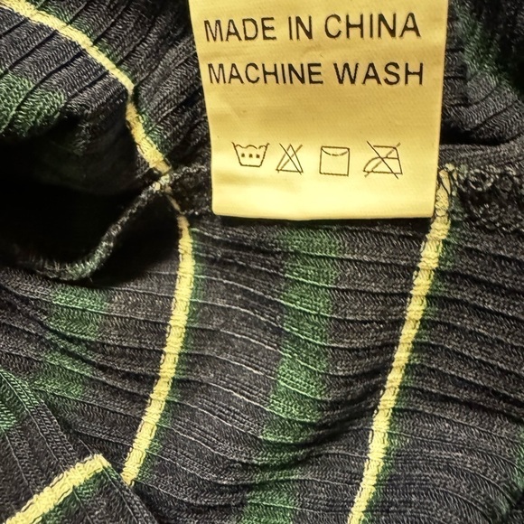 Olivaceous Striped Minidress size Medium - Picture 7 of 7